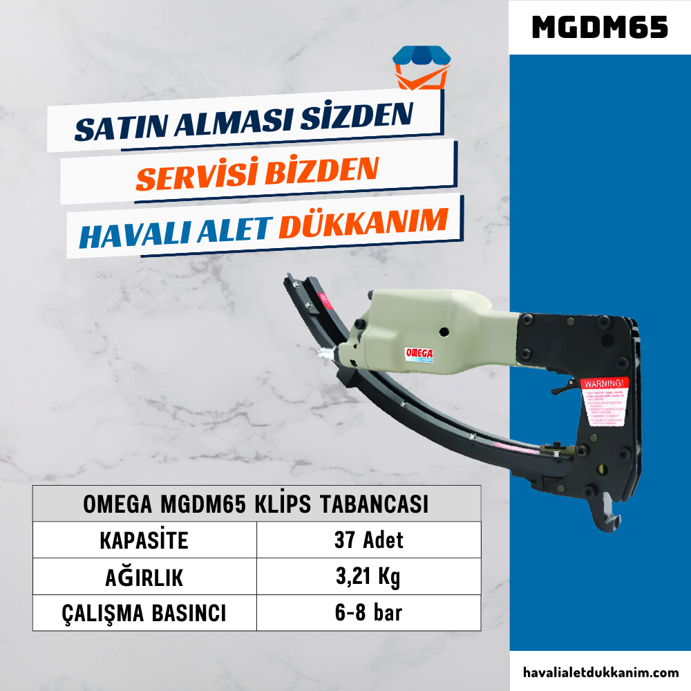 OMEGA MGDM65 Klips Tabancası
