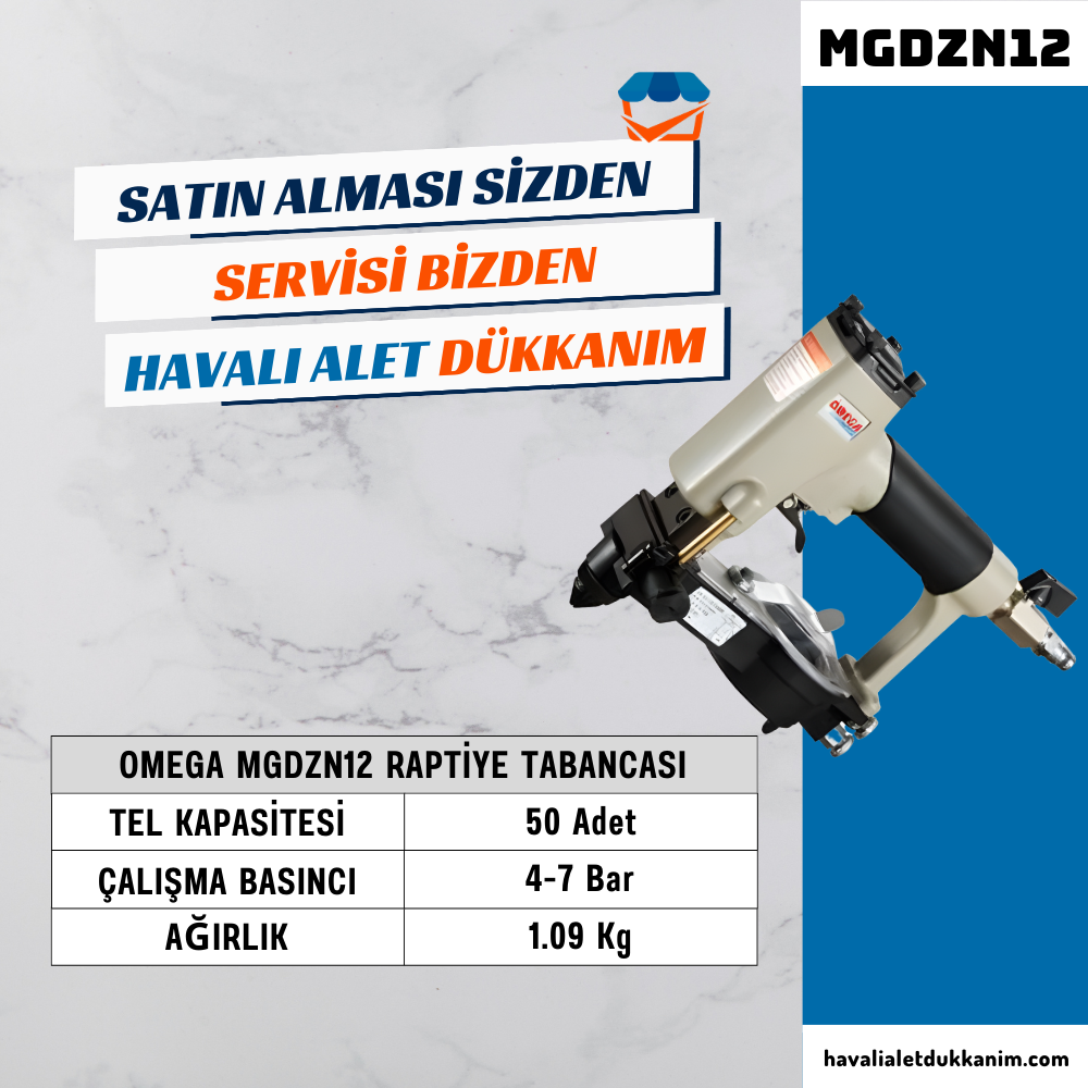 OMEGA MGDZN12 Raptiye Tabancası 6-16 mm