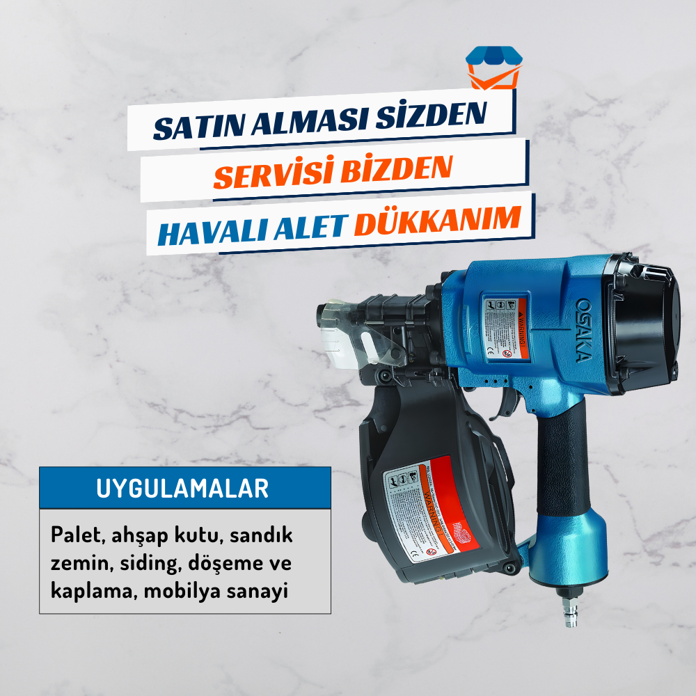 OSAKA OPT 86070 Havalı Çivi Tabancası 70 mm