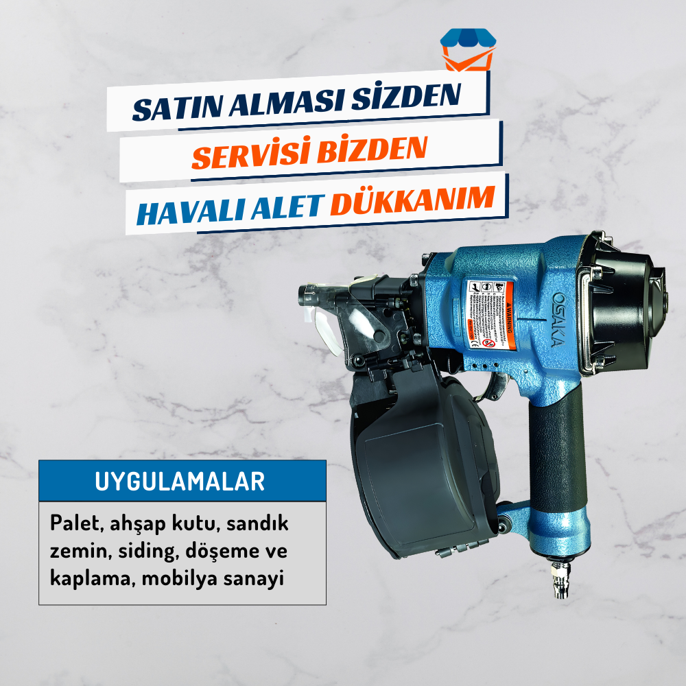 OSAKA OPT 86055 Havalı Çivi Tabancası 55 mm