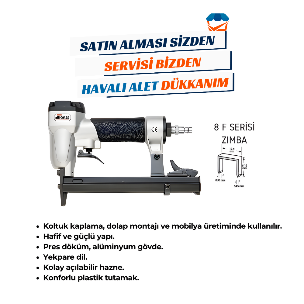 RETTA RHZ8016 Havalı Zımba Tabancası