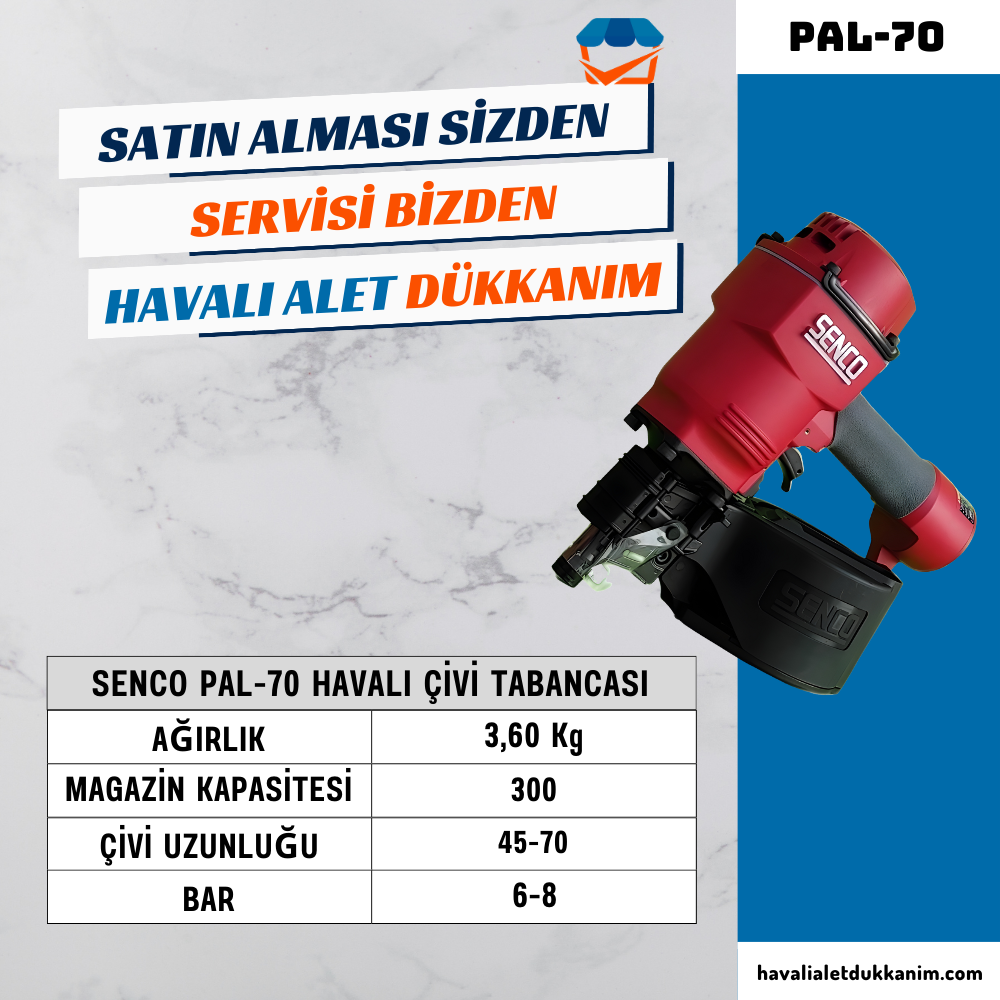 SENCO PAL-70 Havalı Çivi Tabancası