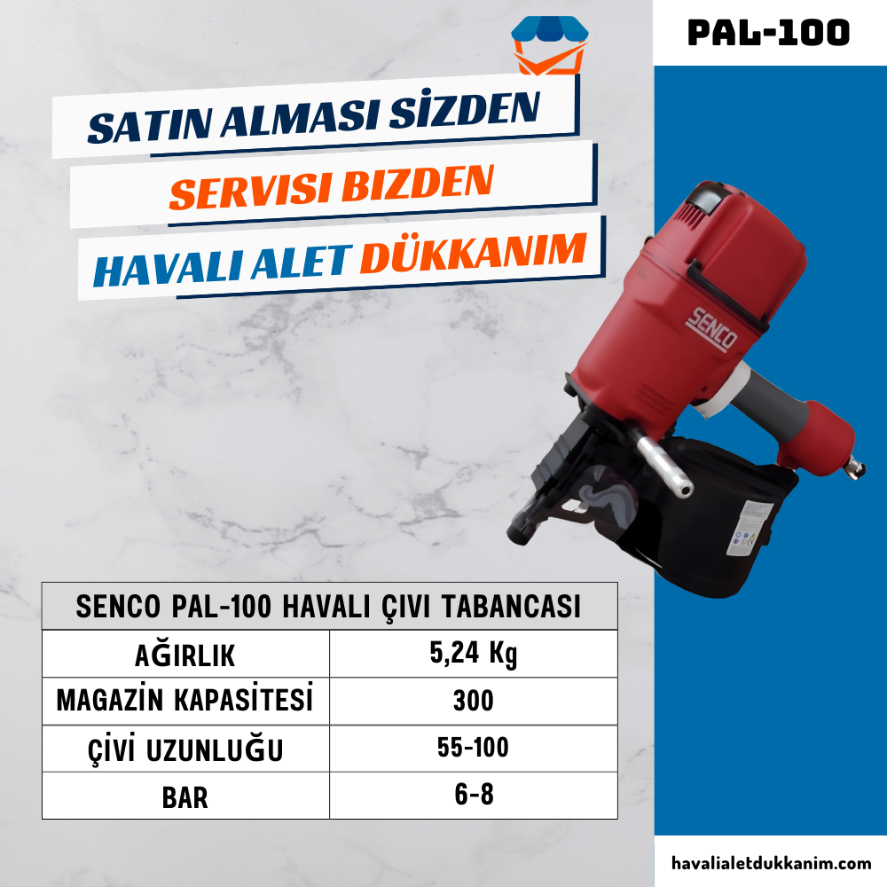 SENCO PAL-100 Havalı Çivi Tabancası