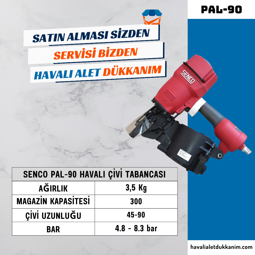 SENCO PAL-90 Havalı Çivi Tabancası