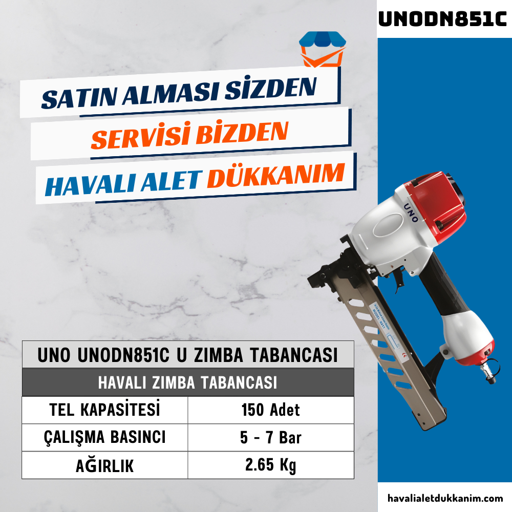UNO UNODN851C U Zımba Tabancası (100/50) 25-50 mm