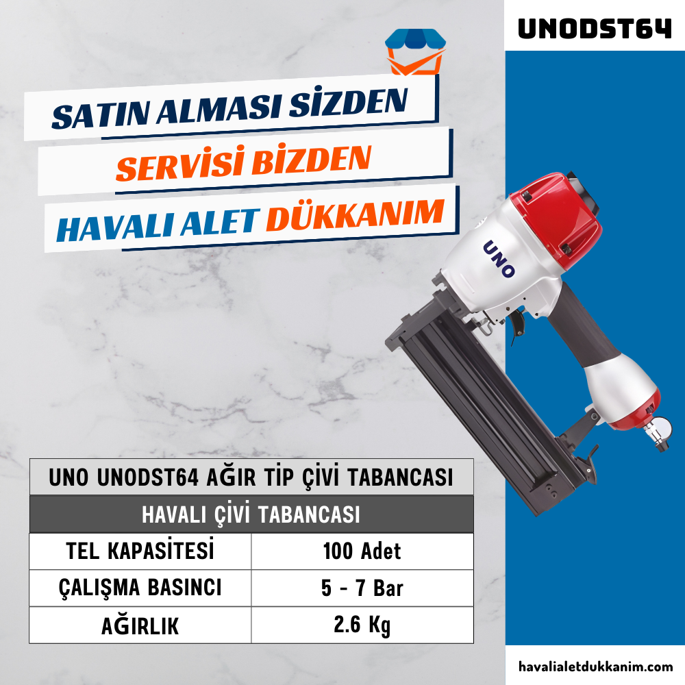 UNO UNODST64 Ağır Tip Çivi Tabancası 18-64 mm