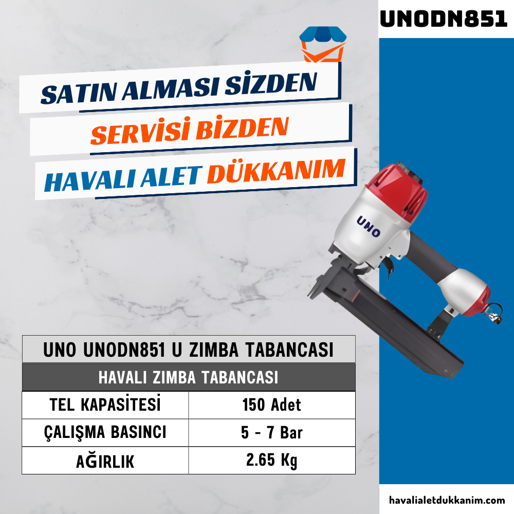UNO UNODN851 U Zımba Tabancası (100/50) 25-50 mm