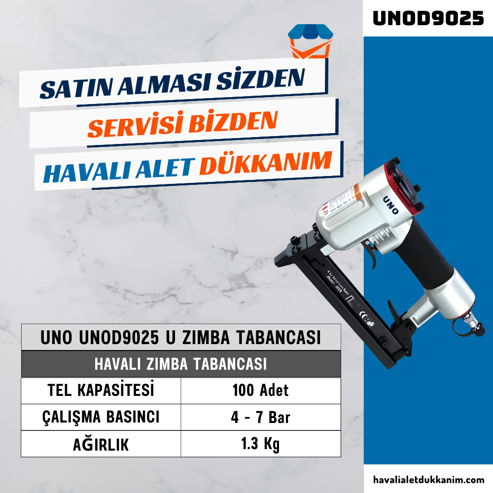 UNO UNOD9025 U Zımba Tabancası 12-25 mm