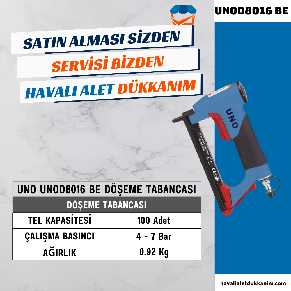 UNO UNOD8016 BE Döşeme Tabancası 6-16 mm