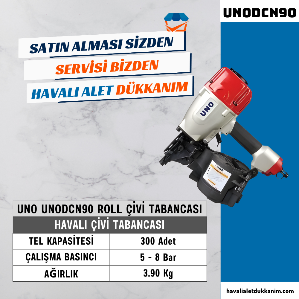 UNO UNODCN90 ROLL Çivi Tabancası 50-90 mm