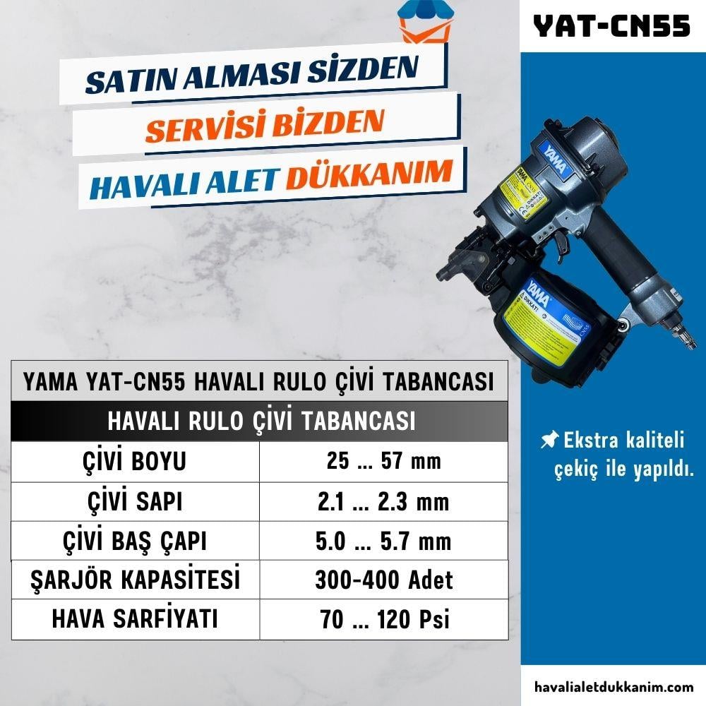 YAMA YAT-CN55 Havalı Rulo Çivi Çakma Tabancası