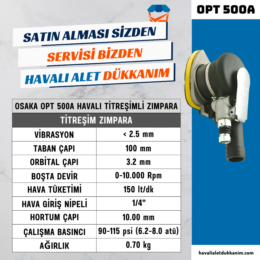 OSAKA OPT 500A Havalı Titreşimli Zımpara