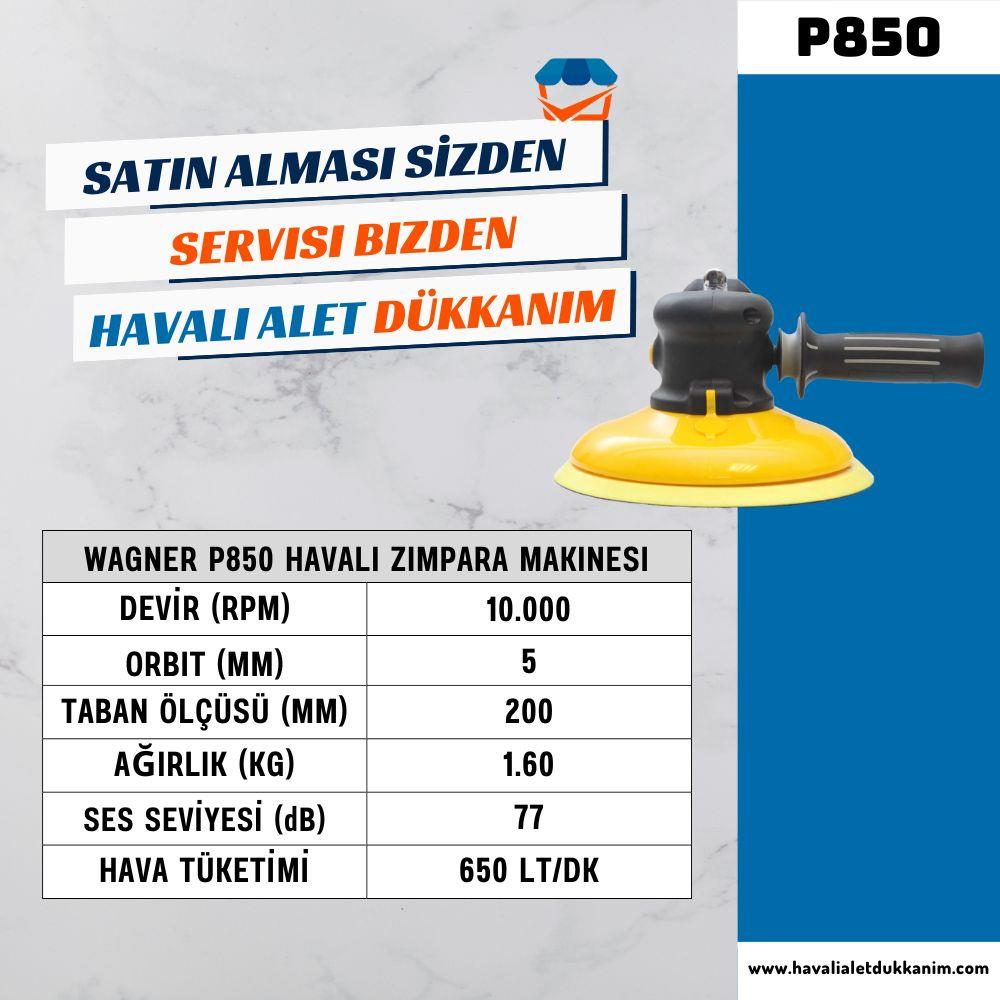 WAGNER P850 Havalı Zımpara Makinesi 200 mm