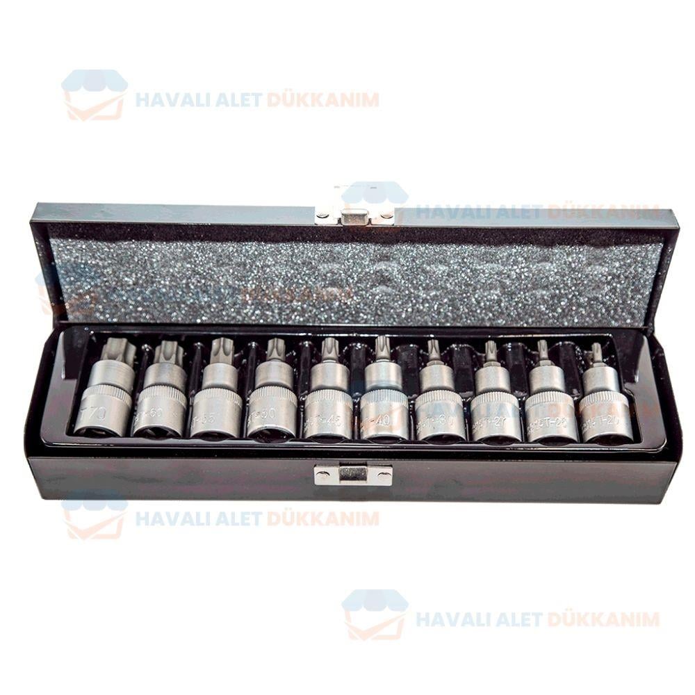 NT Tools NCSET12T CrV Torx Lokma Seti 11 Parça 1/2
