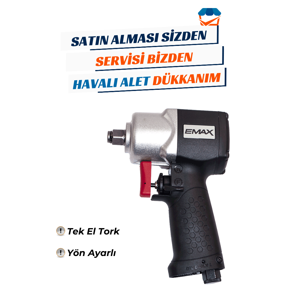 EMAX ET-1595 Havalı Kompozit Mini Somun Sökme 1/2