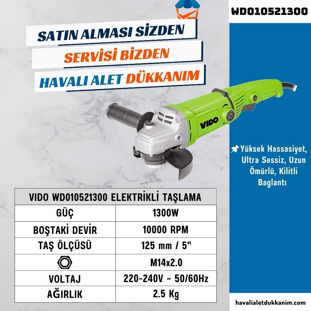 VIDO WD010521300 Elektrikli Taşlama 125 mm 1300W