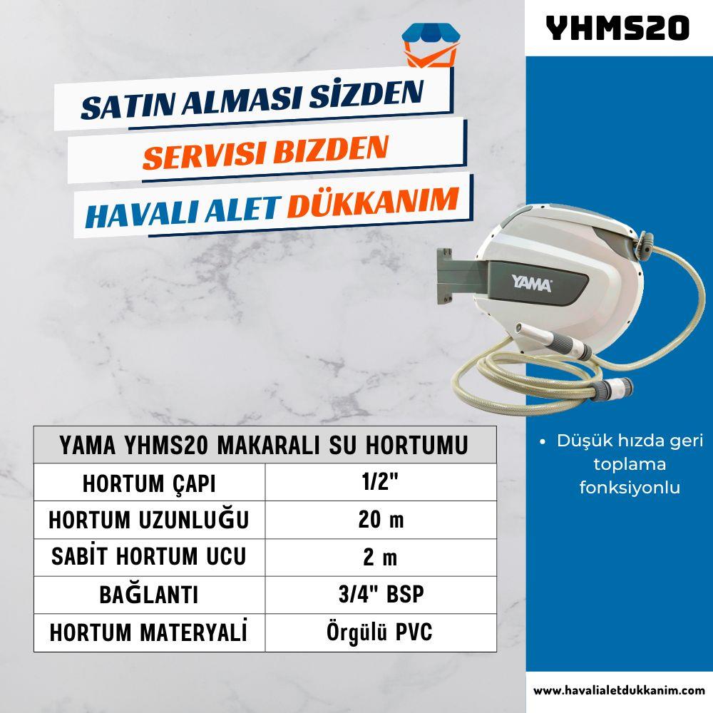 YAMA YHMS20 Makaralı Su Hortumu 20+2 metre