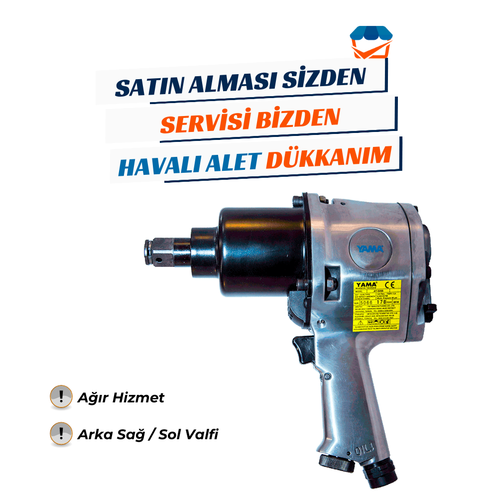 YAMA AT-5066 Havalı Kabzalı Somun Sökme 3/4