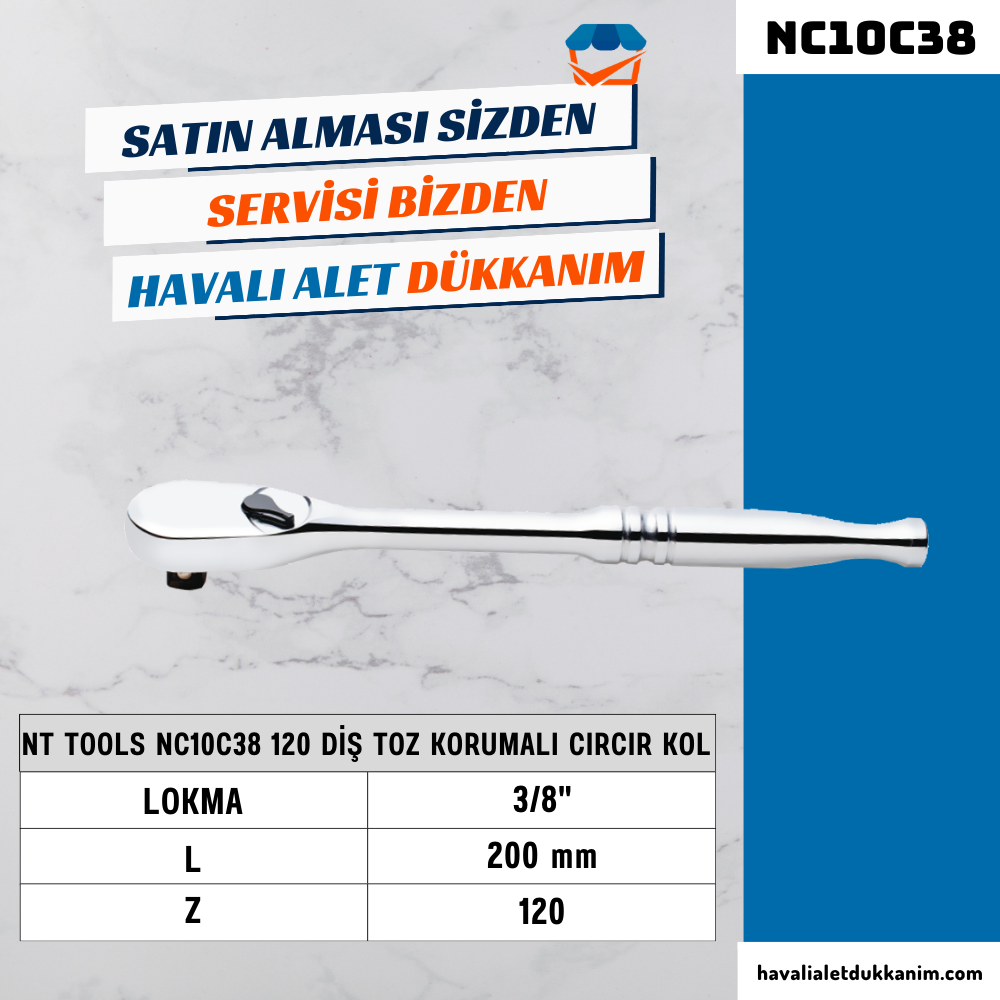 Crv 120 Diş Toz Korumalı Cırcır Kol