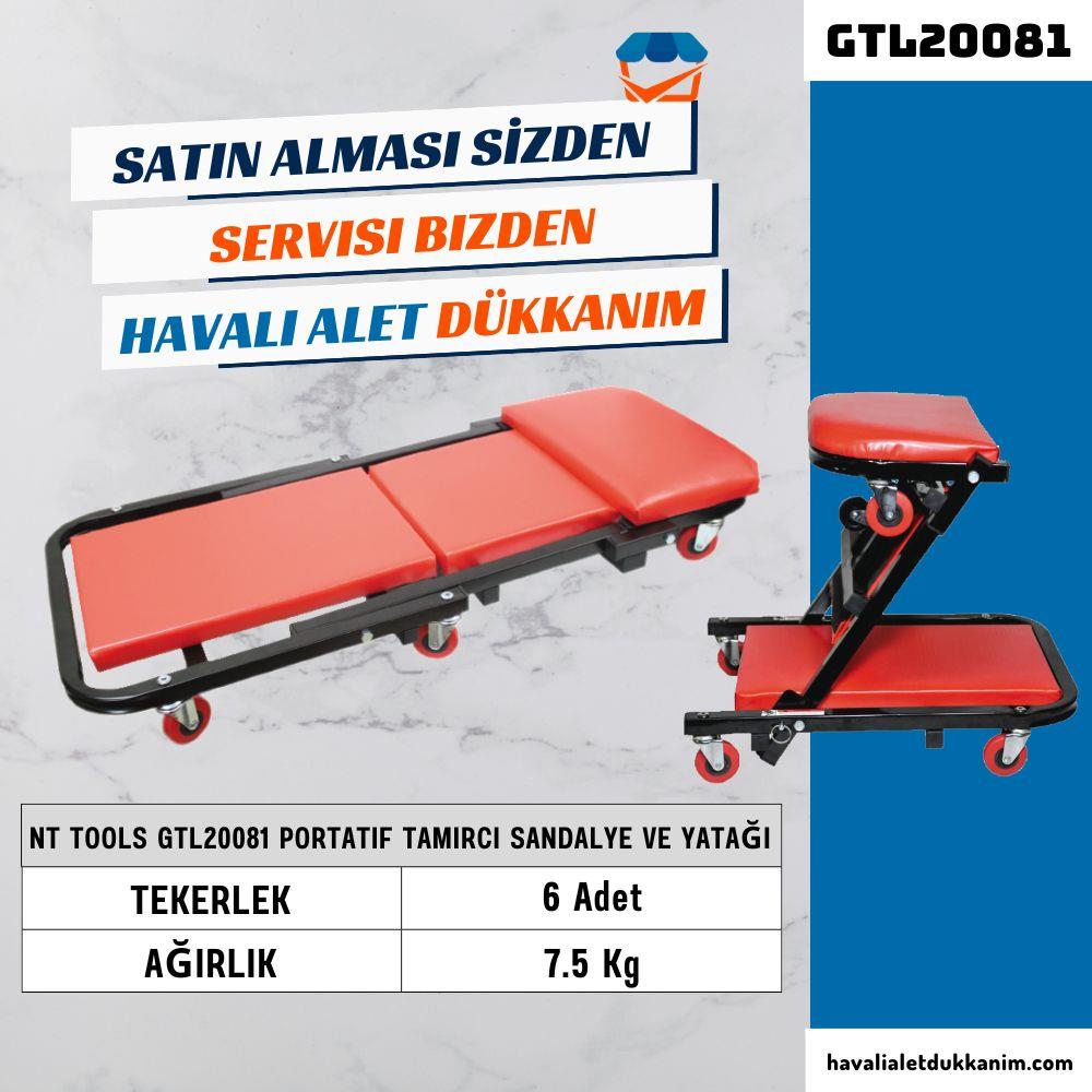 NT Tools GTL20081 Portatif Tamirci Sandalye ve Yatağı 40