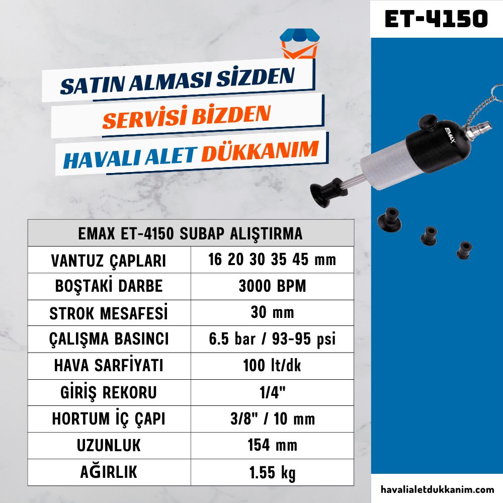 EMAX ET-4150 Subap Alıştırma