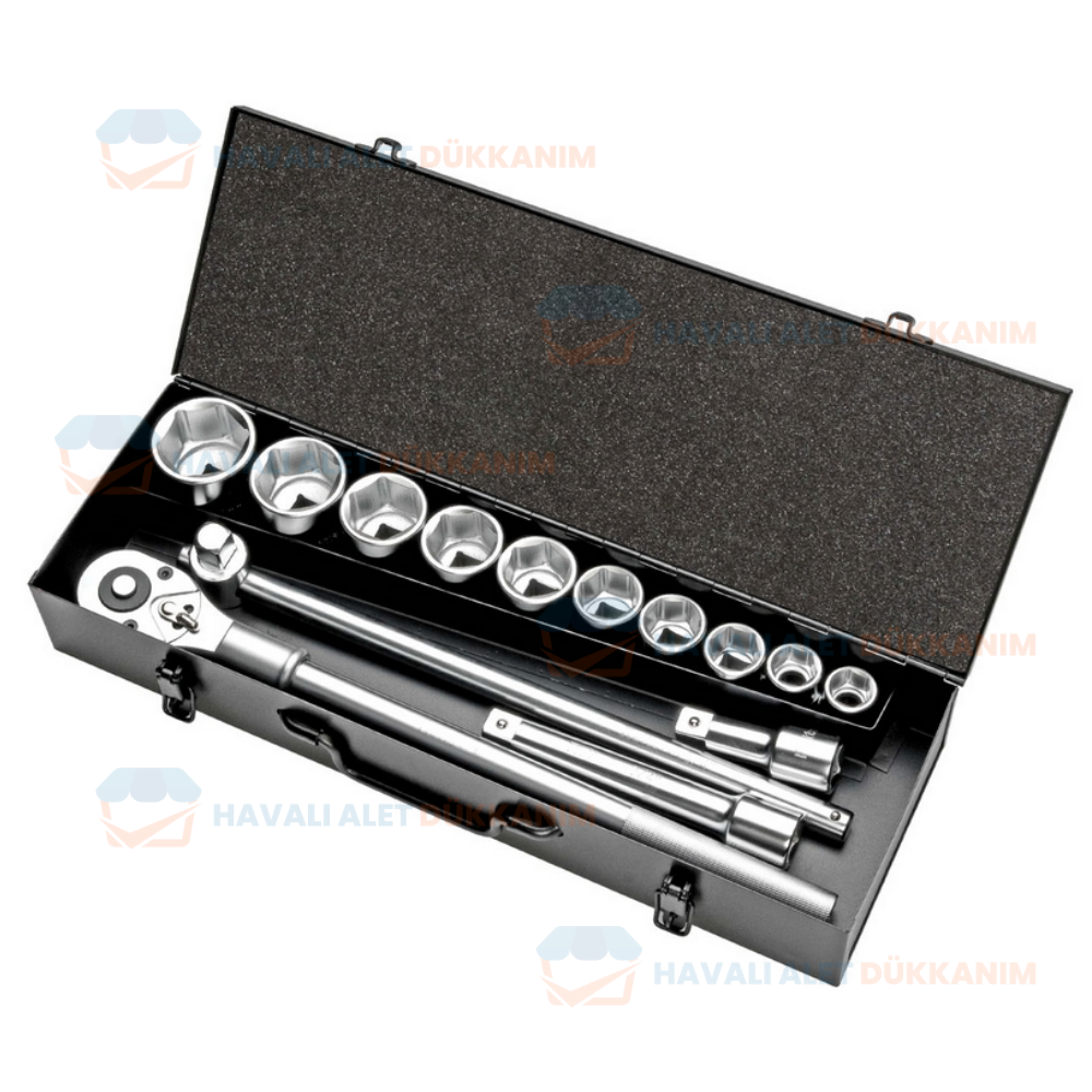 RETTA RLT0015 Altı Köşe Lokma Takımı 14 Parça 3/4