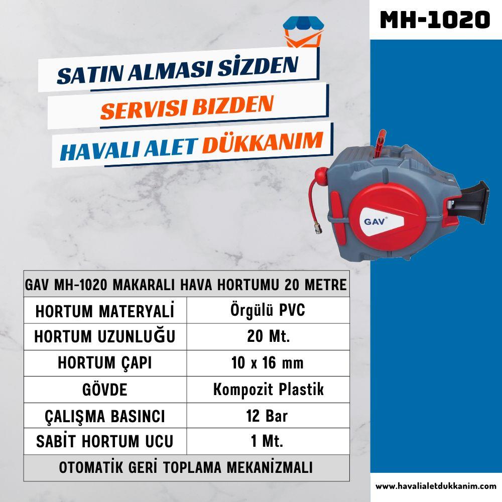 GAV MH-1020 Makaralı Hava Hortumu 20 Metre