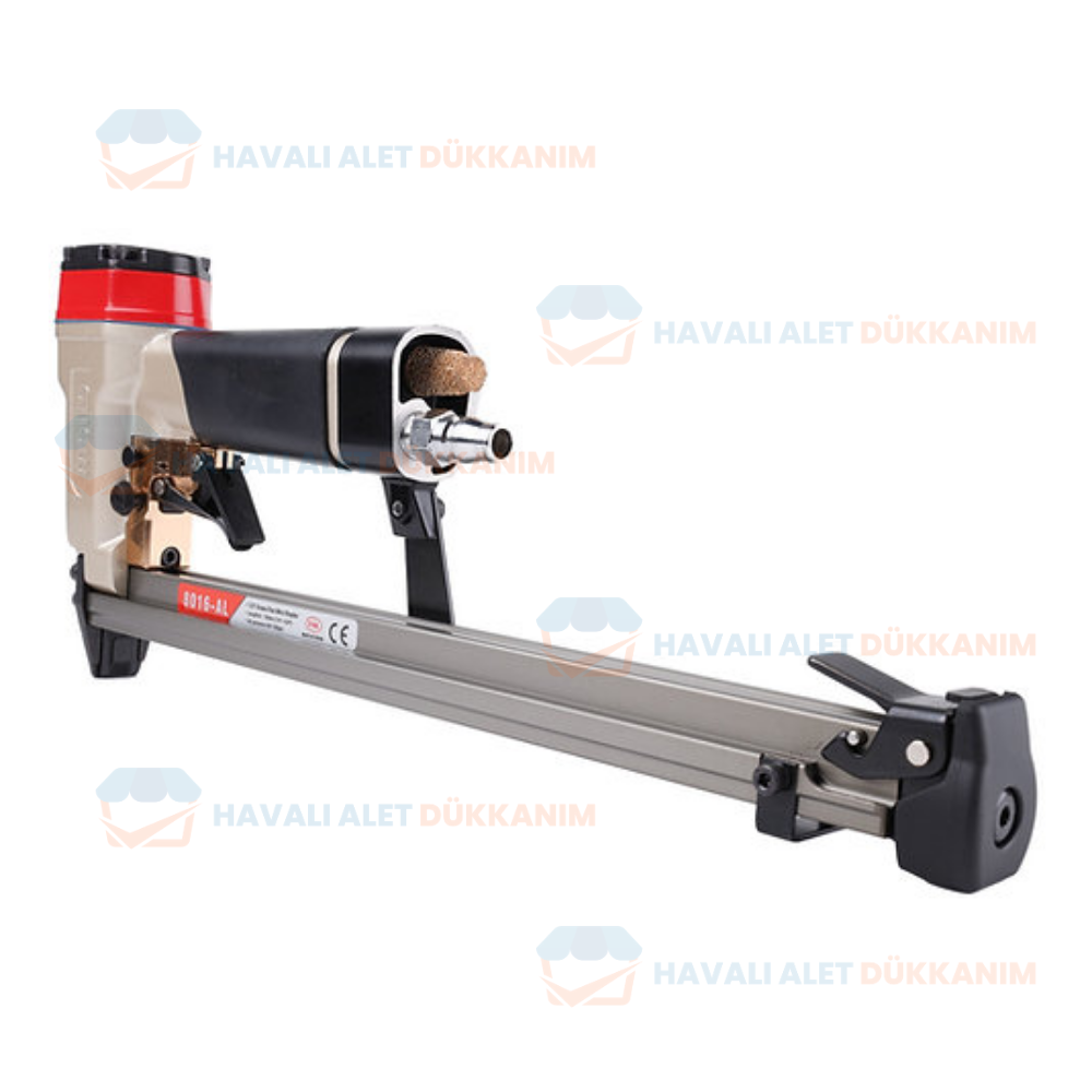 Meite YATM-8016-AL Havalı Otomatik Çarpma Tetikli Uzun Şarjör Zımba Tabancası 6-16 mm