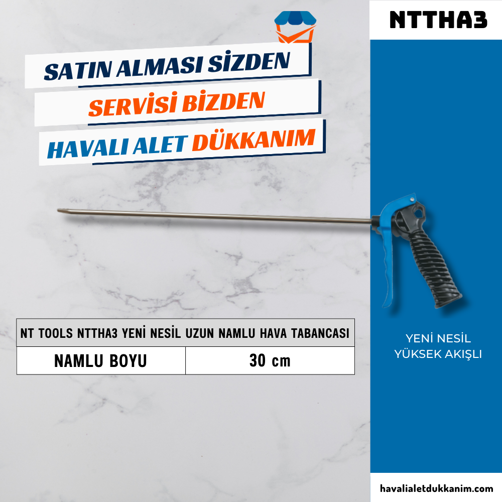 NT Tools NTTHA3 Yeni Nesil Uzun Namlu Hava Tabancası