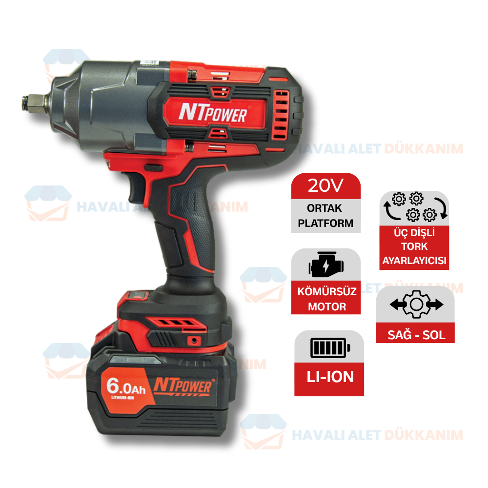 NTPOWER C-1030 Akülü Somun Sökme 1/2
