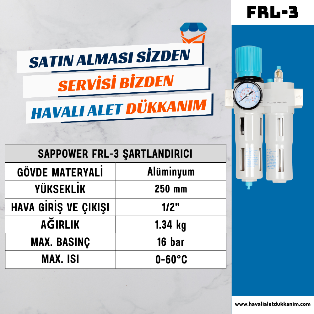 SAPPOWER FRL-3 Şartlandırıcı 1/2
