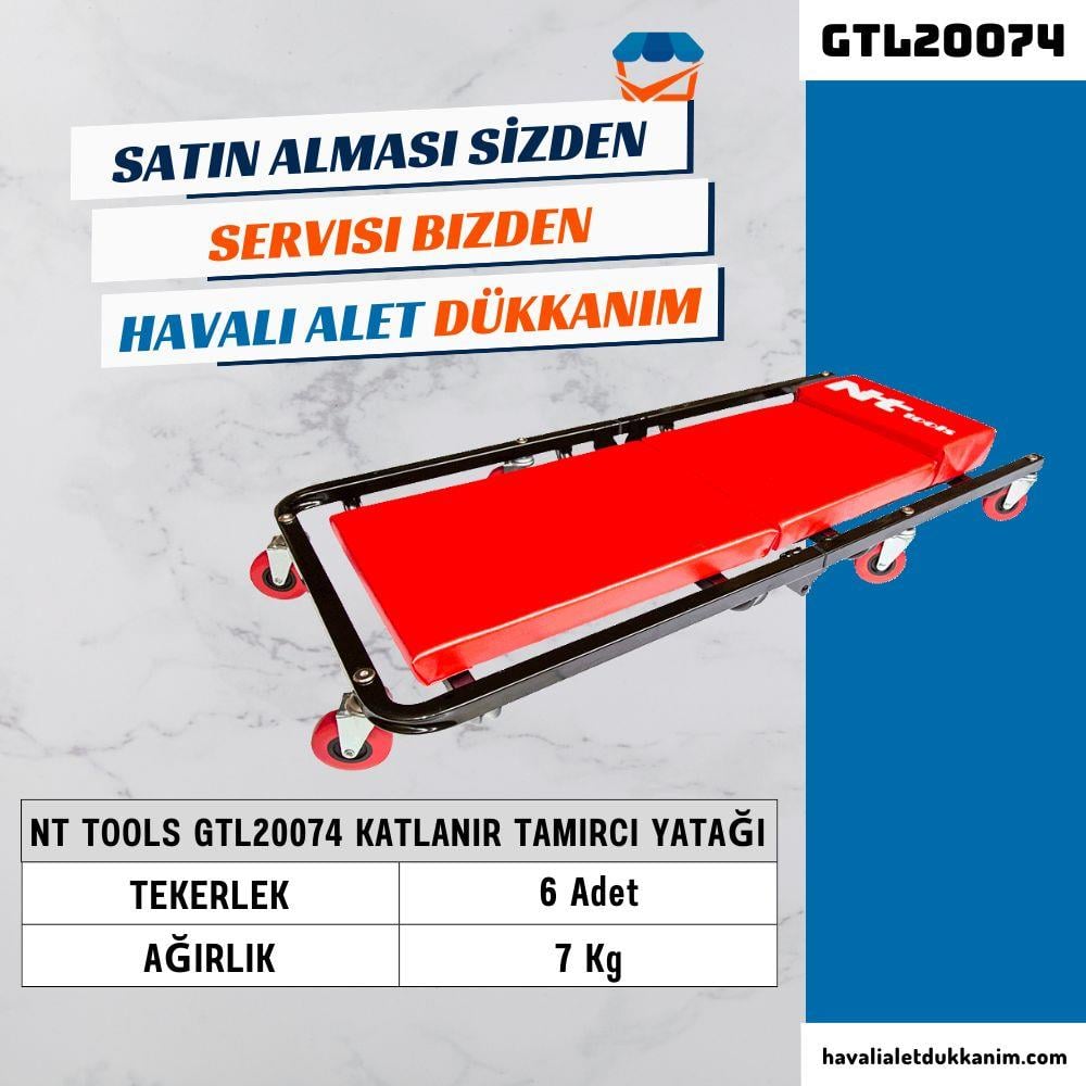 NT Tools GTL20074 Katlanır Tamirci Yatağı 36 93 cm