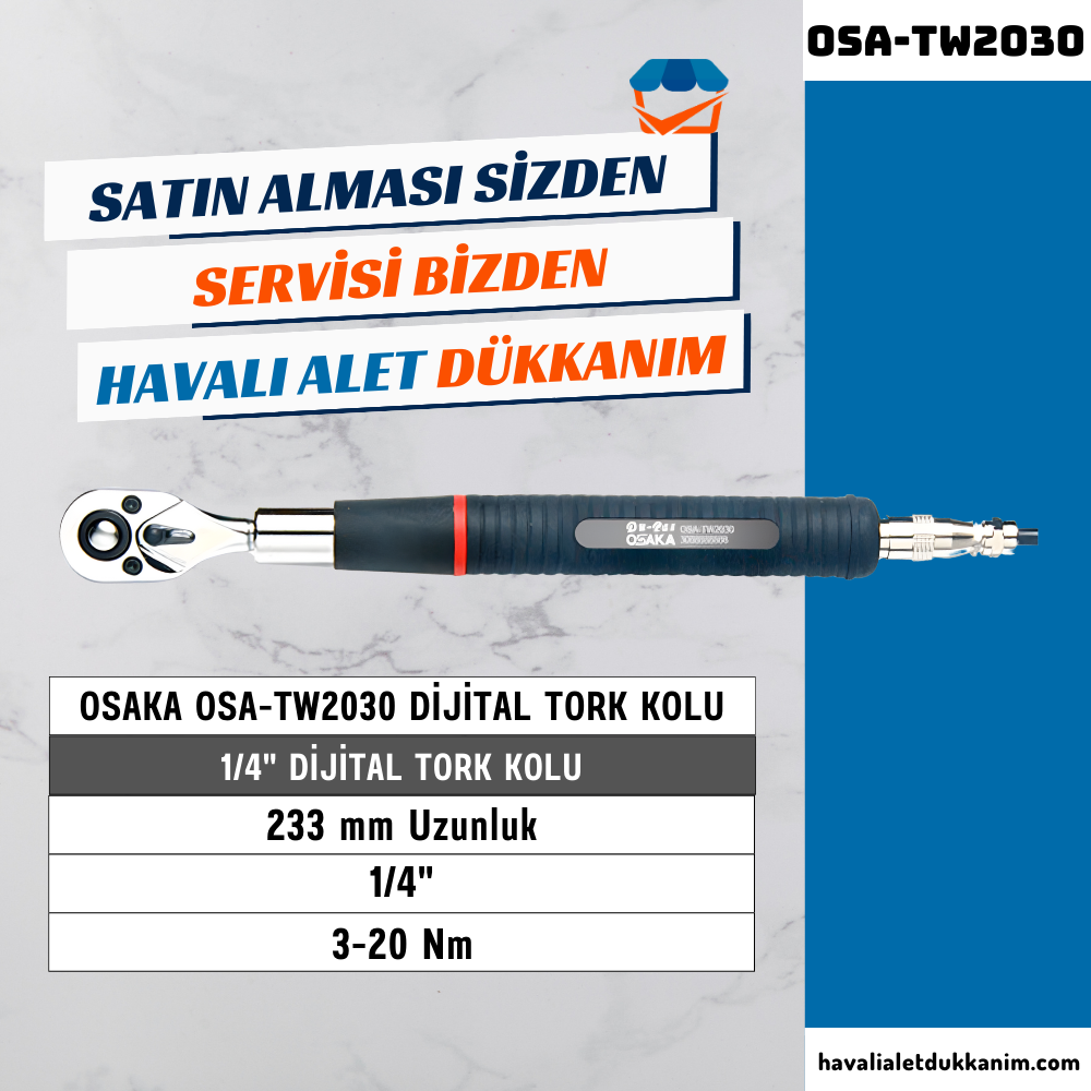OSAKA OSA-TW2030 Dijital Tork Anahtarı 1/4