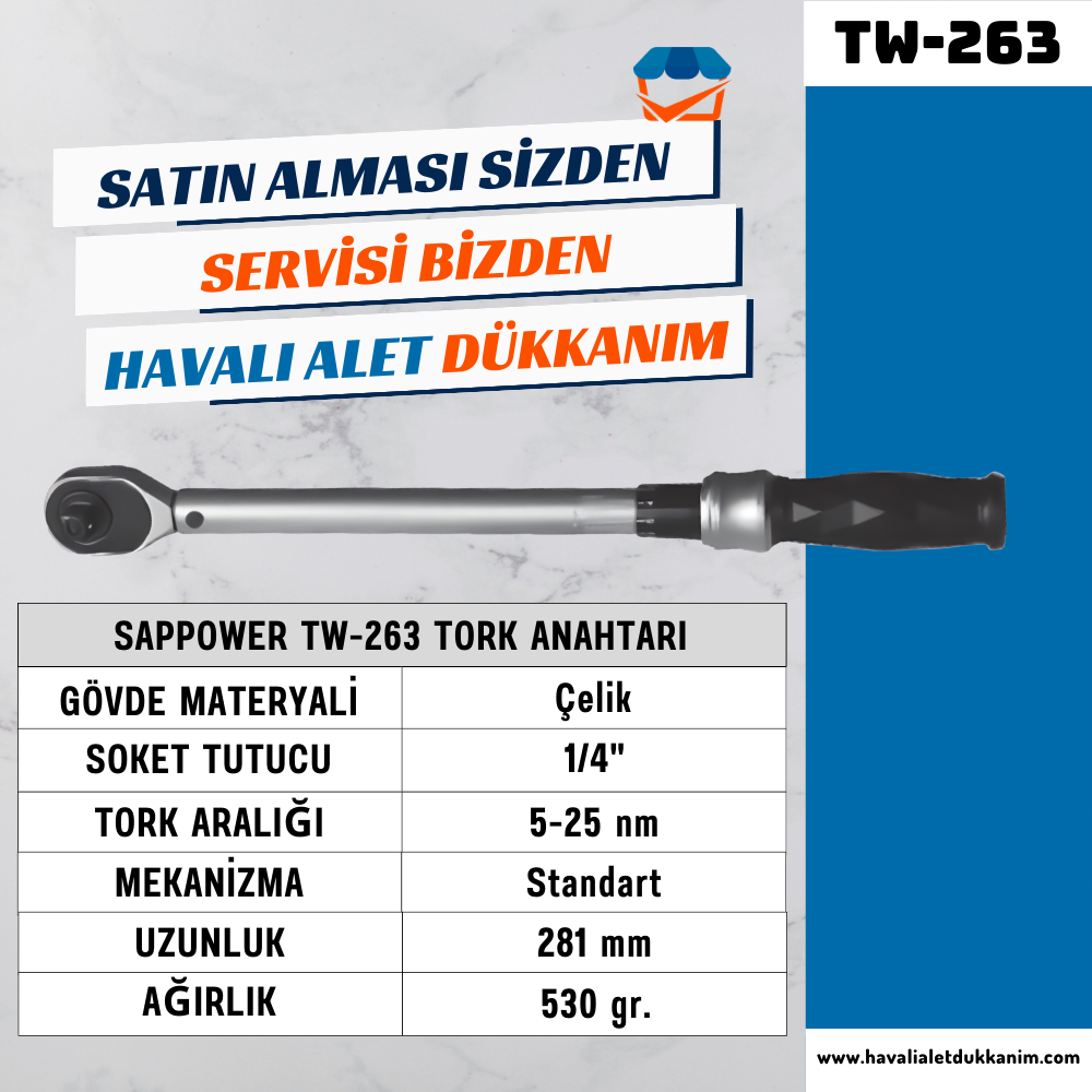 SAPPOWER TW-263 Tork Anahtarı