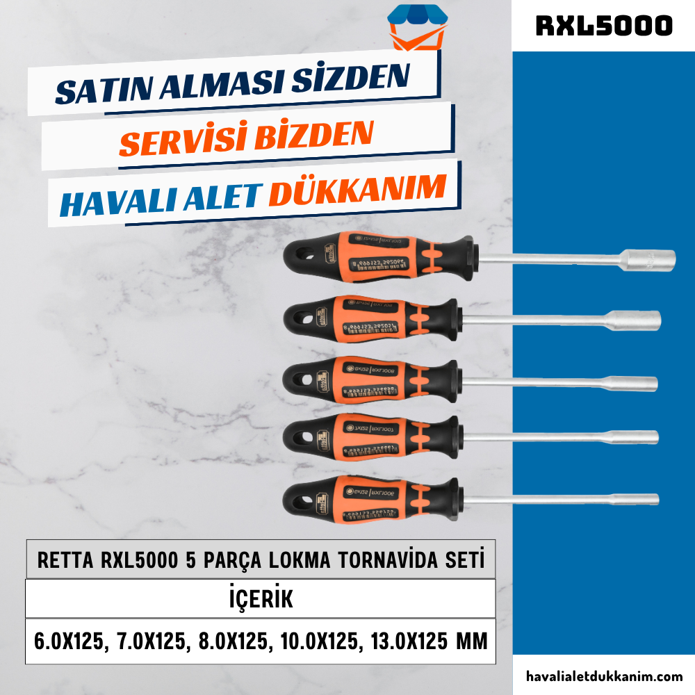 RETTA RXL5000 5 Parça Lokma Tornavida Seti