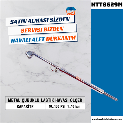 NT Tools NTT8629M Metal Çubuklu Lastik Havası Ölçer