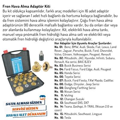 NT Tools NTT96 Fren Hidrolik Yağ Değişim Cihazı ve Kiti