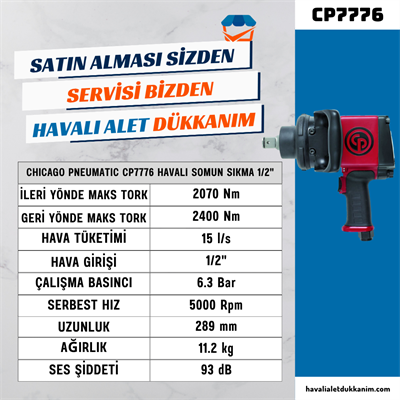 Chicago Pneumatic CP7776 Havalı Somun Sıkma 1
