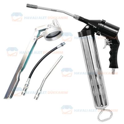 NTAirTools NTX-1759-6 Havalı Gres Pompası Seti 400 CC