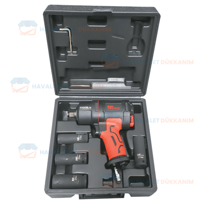 NTAirTools NTX-7286K Havalı Kompozit Kabzalı Somun Sökme Seti 1/2