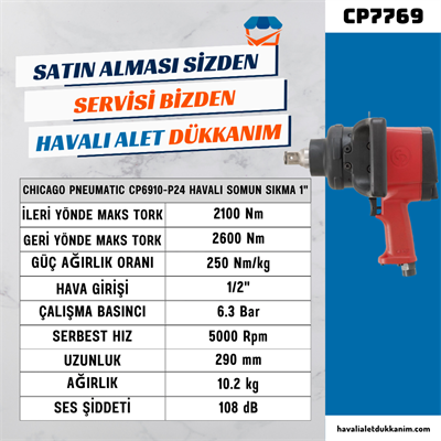 Chicago Pneumatic CP6910-P24 Havalı Somun Sıkma 1