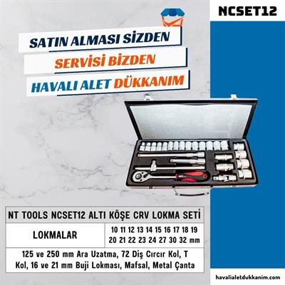 NT Tools NCSET12 Altı Köşe CrV Lokma Seti 26 Parça 1/2