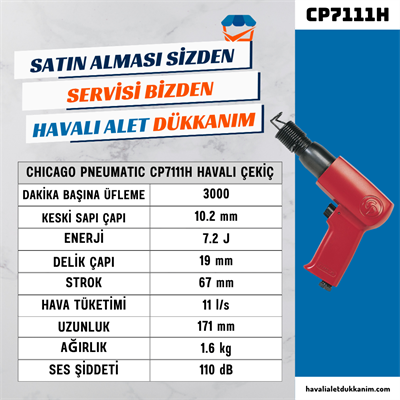 Chicago Pneumatic CP7111H Havalı Çekiç 10.2 mm