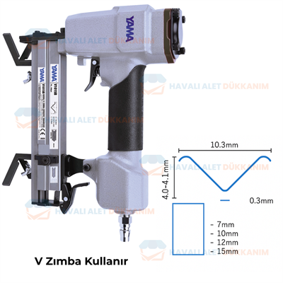 YAMA YAT-V1015B Havalı V Zımba Çerçeve Tabancası 10.3x 7-15 mm