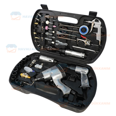 NTAirTools NTX-7295T6K 61 Parça 4 Adet Havalı El Aleti Seti