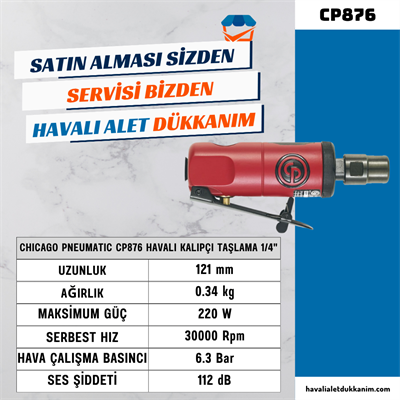 Chicago Pneumatic CP876 Havalı Kalıpçı Taşlama 1/4