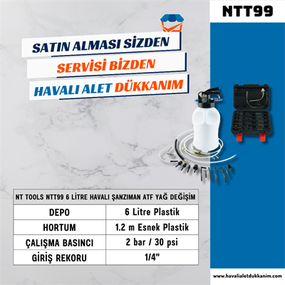 NT Tools NTT99 6 Litre Havalı Şanzıman ATF Yağ Değişim Kiti