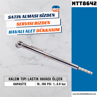 NT Tools NTT8642 100 PSI-Kalem Tipi Lastik Havası Ölçer