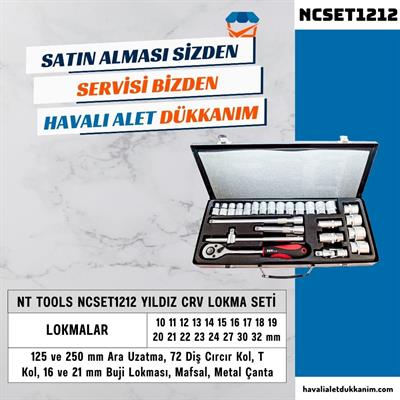 NT Tools NCSET1212 Yıldız CrV Lokma Seti 26 Parça 1/2