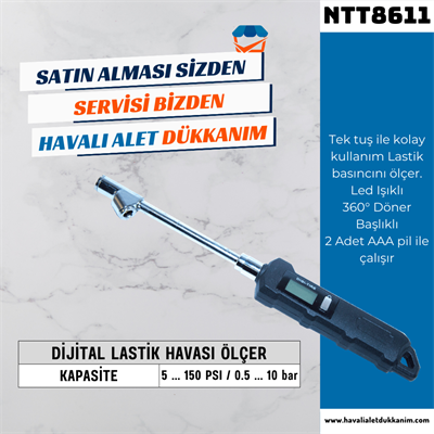 NT Tools NTT8611 Dijital Lastik Havası Ölçer